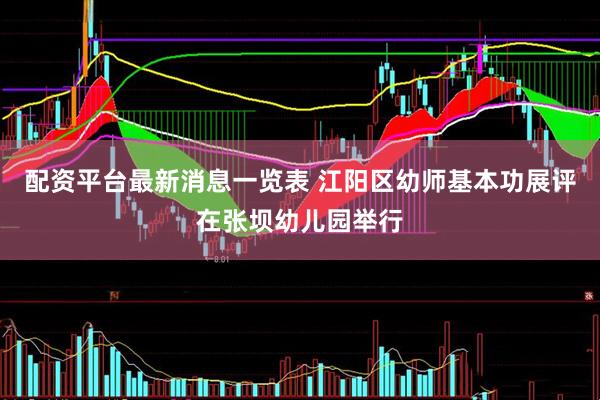 配资平台最新消息一览表 江阳区幼师基本功展评在张坝幼儿园举行
